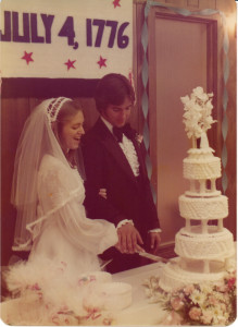 dan-and-cindi-cutting-wedding-cake-1976